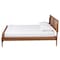 Baxton Studio Gardwin Mid-Century Modern Ash Walnut Finished Wood King Size Platform Bed 235-12778-ZORO - alternate 9